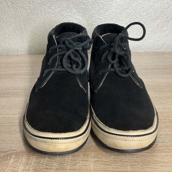 John Varvatos Men’s 7.5 Black Suede/Canvas Chukka Sneakers Shoes - Picture 2 of 10